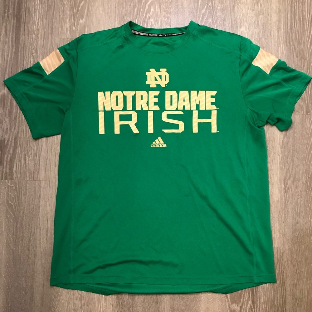 Notre Dame Fighting Irish Adidas NCAA Performance Shirt Men’s Size Large​